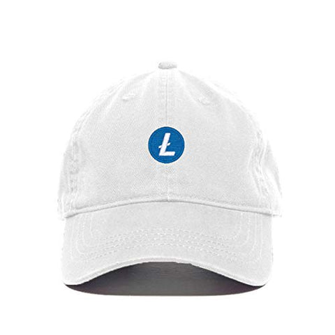 Litecoin Cryptocurrency Baseball Cap Embroidered Cotton Adjustable Dad Hat