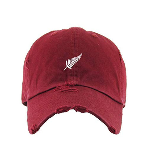 Fern Vintage Baseball Cap Embroidered Cotton Adjustable Distressed Dad Hat