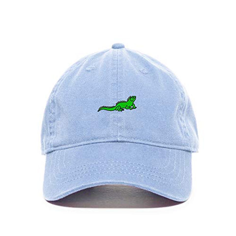 Iguana Baseball Cap Embroidered Cotton Adjustable Dad Hat