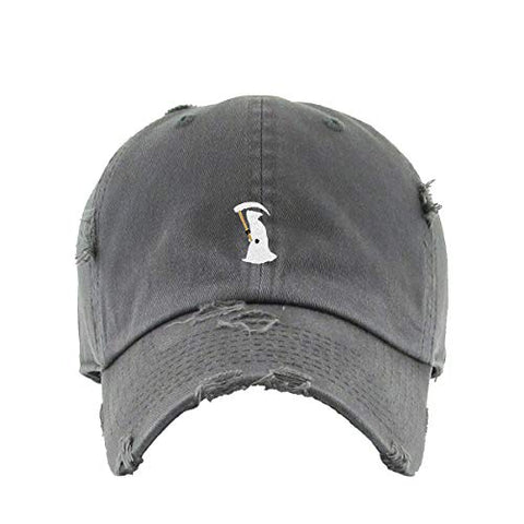 Reaper Angel of Death Vintage Baseball Cap Embroidered Cotton Adjustable Distressed Dad Hat