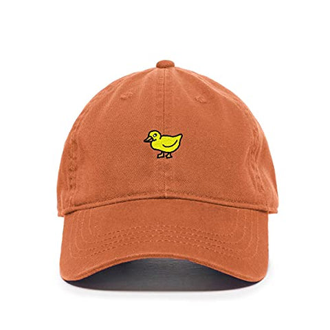 Duck Baseball Cap Embroidered Cotton Adjustable Dad Hat