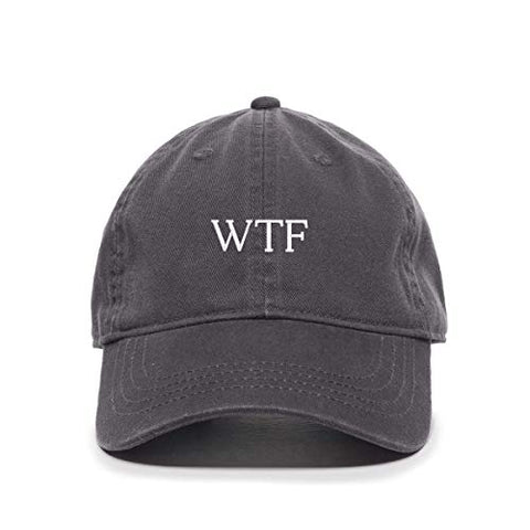 WTF What The Fuck Baseball Cap Embroidered Cotton Adjustable Dad Hat