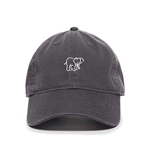 Elephant Baseball Cap Embroidered Cotton Adjustable Dad Hat