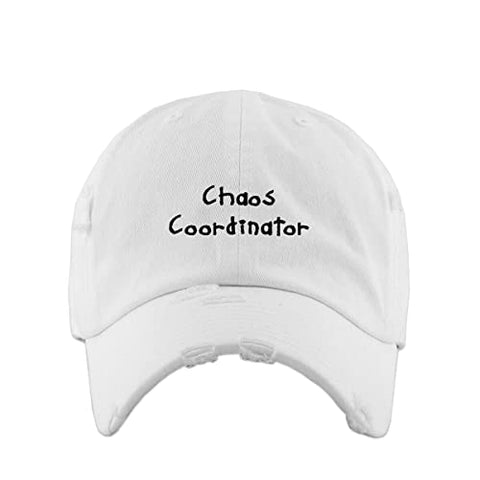 Chaos Coordinator Vintage Baseball Cap Embroidered Cotton Adjustable Distressed Dad Hat