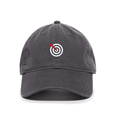 Bullseye Target with Arrow Baseball Cap Embroidered Cotton Adjustable Dad Hat