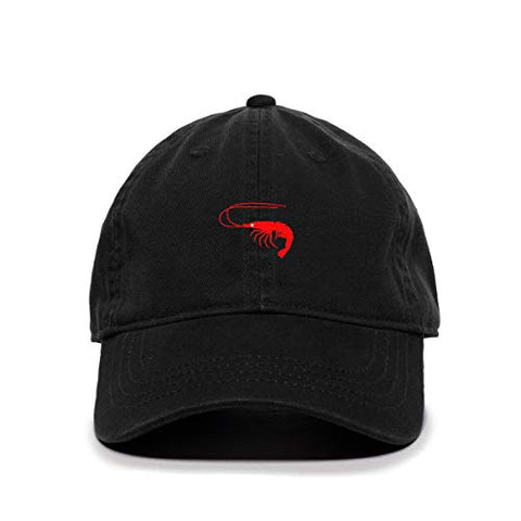 Shrimp Baseball Cap Embroidered Cotton Adjustable Dad Hat