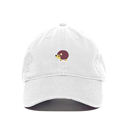 Hedgehog Baseball Cap Embroidered Cotton Adjustable Dad Hat