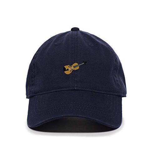 Violin Baseball Cap Embroidered Cotton Adjustable Dad Hat