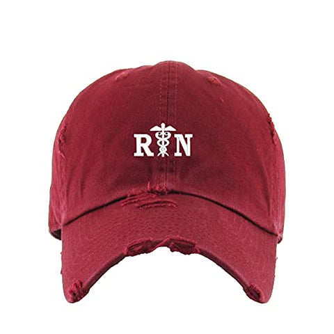 Registered Nurse RN Vintage Baseball Cap Embroidered Cotton Adjustable Distressed Dad Hat