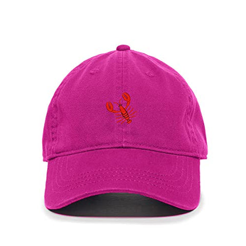 Lobster Baseball Cap Embroidered Cotton Adjustable Dad Hat