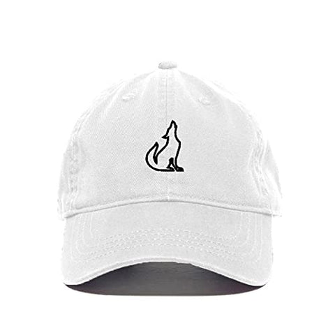 Coyote Baseball Cap Embroidered Cotton Adjustable Dad Hat