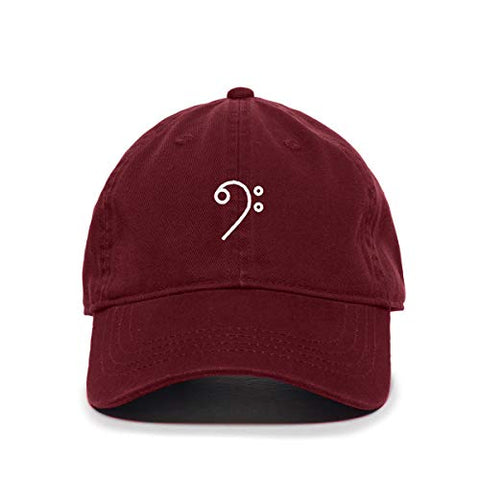 Bass Clef Baseball Cap Embroidered Cotton Adjustable Dad Hat