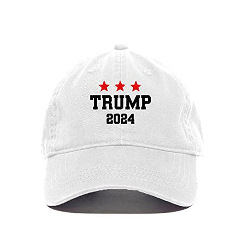 Trump 2024 Baseball Cap Embroidered Cotton Adjustable Dad Hat