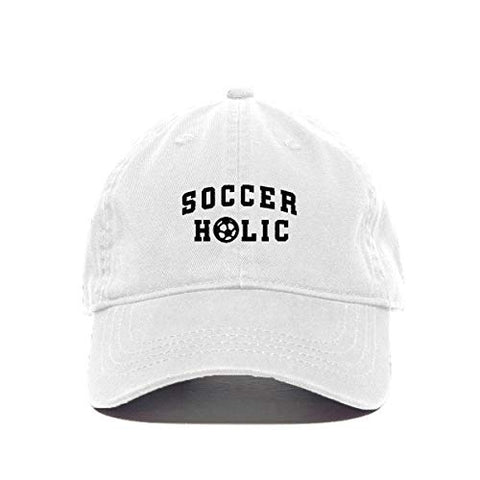 Soccer Holic Baseball Cap Embroidered Cotton Adjustable Dad Hat