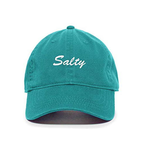 Salty Baseball Cap Embroidered Cotton Adjustable Dad Hat