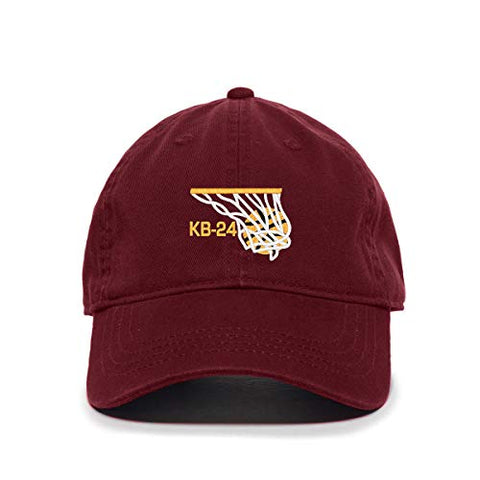 Kobe KB-24 Baseball Cap Embroidered Cotton Adjustable Dad Hat