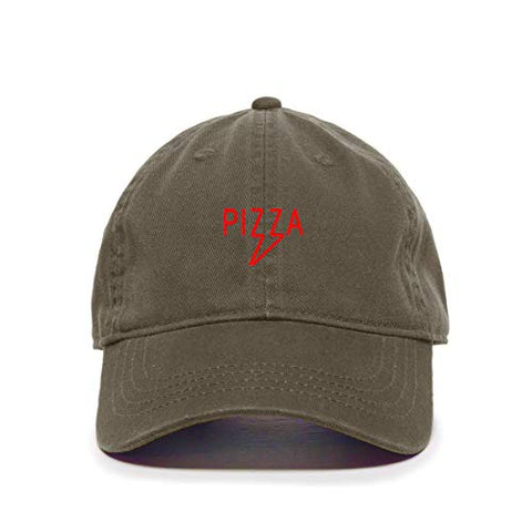 Pizza Baseball Cap Embroidered Cotton Adjustable Dad Hat