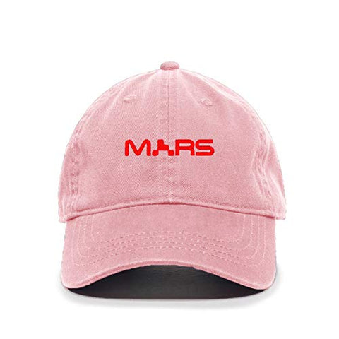 Mars NASA Logo Baseball Cap Embroidered Cotton Adjustable Dad Hat