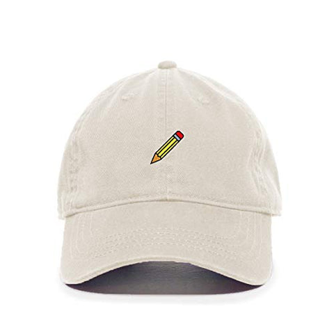 Pencil Baseball Cap Embroidered Cotton Adjustable Dad Hat