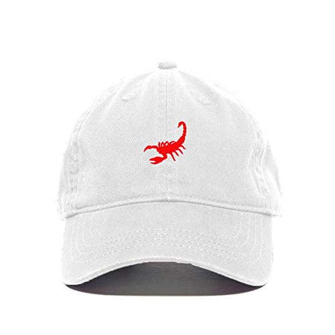 Scorpion Baseball Cap Embroidered Cotton Adjustable Dad Hat