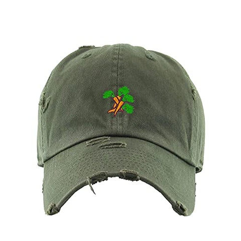 Carrots Vintage Baseball Cap Embroidered Cotton Adjustable Distressed Dad Hat