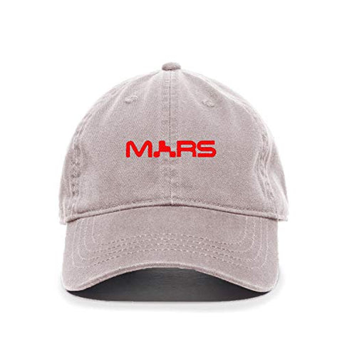 Mars NASA Logo Baseball Cap Embroidered Cotton Adjustable Dad Hat