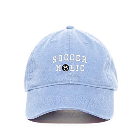 Soccer Holic Baseball Cap Embroidered Cotton Adjustable Dad Hat