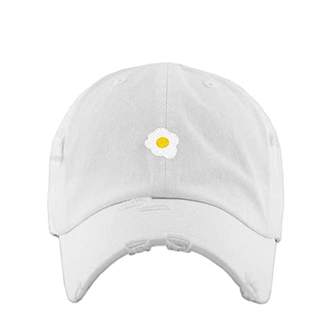 Scrambled Egg Vintage Baseball Cap Embroidered Cotton Adjustable Distressed Dad Hat