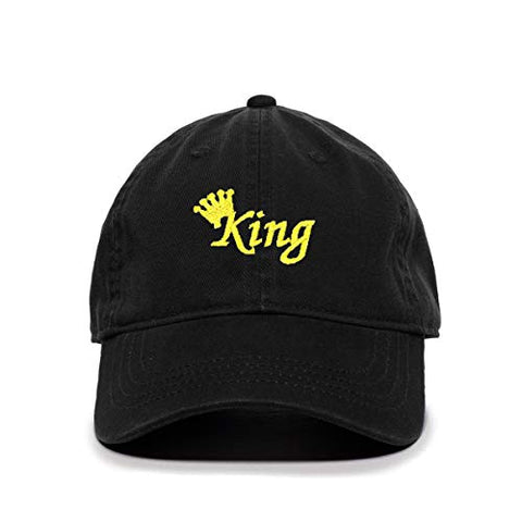 King Baseball Cap Embroidered Cotton Adjustable Dad Hat