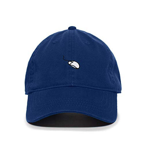 Computer Mouse Baseball Cap Embroidered Cotton Adjustable Dad Hat