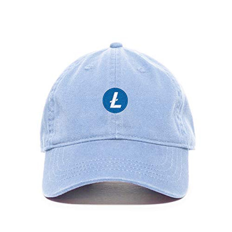 Litecoin Cryptocurrency Baseball Cap Embroidered Cotton Adjustable Dad Hat