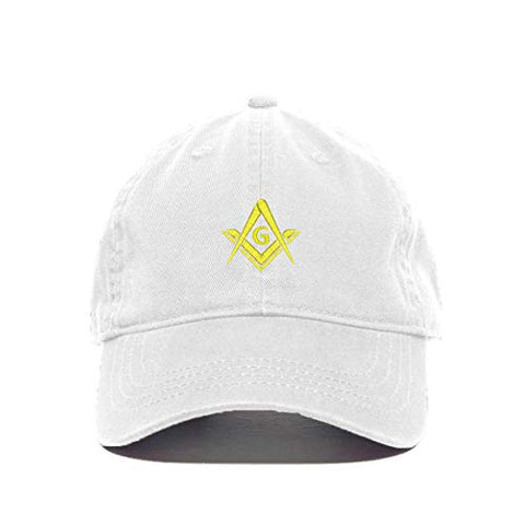 Masonic Symbol Baseball Cap Embroidered Cotton Adjustable Dad Hat