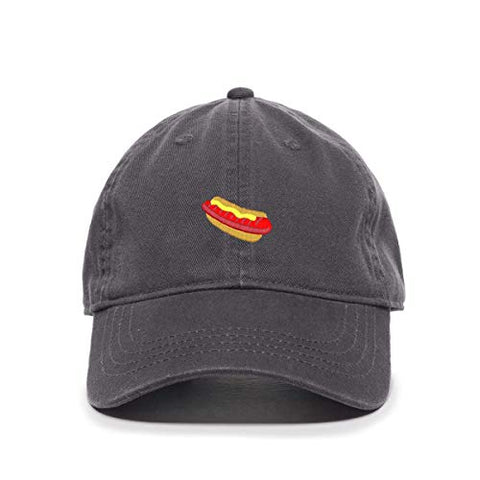 Hotdog Sandwich Baseball Cap Embroidered Cotton Adjustable Dad Hat