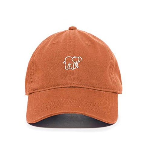 Elephant Baseball Cap Embroidered Cotton Adjustable Dad Hat