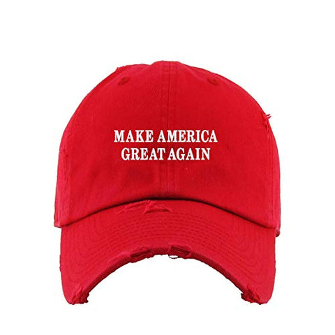 Make America Great Again Vintage Baseball Cap Embroidered Cotton Adjustable Distressed Dad Hat