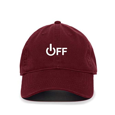 Off Sign Baseball Cap Embroidered Cotton Adjustable Dad Hat