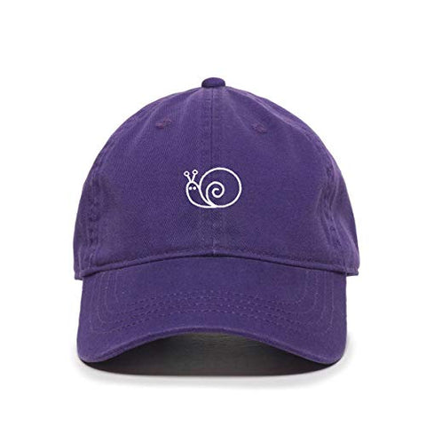 Snail Baseball Cap Embroidered Cotton Adjustable Dad Hat