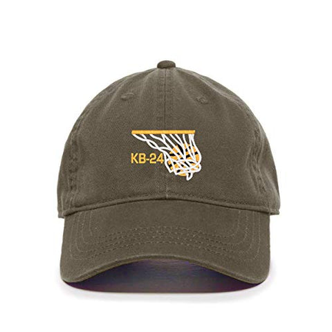 Kobe KB-24 Baseball Cap Embroidered Cotton Adjustable Dad Hat