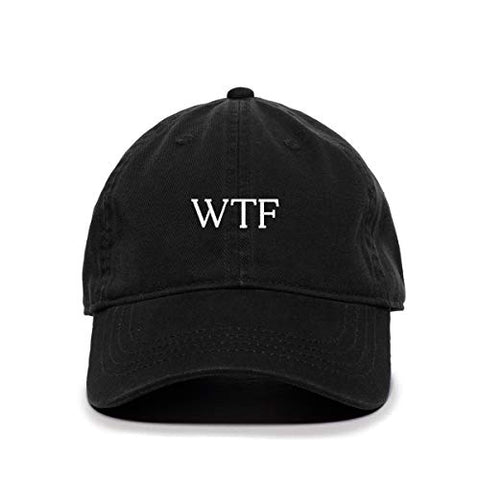 WTF What The Fuck Baseball Cap Embroidered Cotton Adjustable Dad Hat