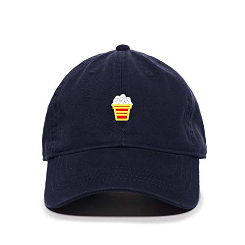 Popcorn Baseball Cap Embroidered Cotton Adjustable Dad Hat