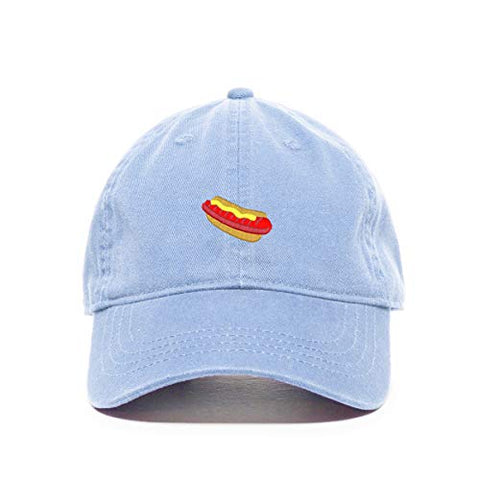 Hotdog Sandwich Baseball Cap Embroidered Cotton Adjustable Dad Hat