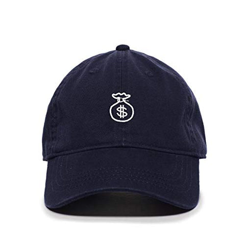 Money Bag Baseball Cap Embroidered Cotton Adjustable Dad Hat