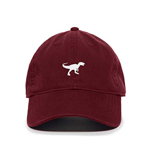 Dinosaur Baseball Cap Embroidered Cotton Adjustable Dad Hat