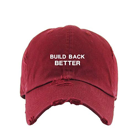 Build Back Better Joe Biden Election 2020 Vintage Baseball Cap Embroidered Cotton Adjustable Distressed Dad Hat