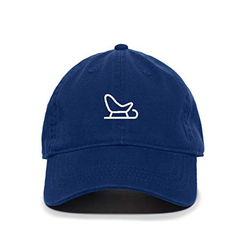 Snow Sled Baseball Cap Embroidered Cotton Adjustable Dad Hat