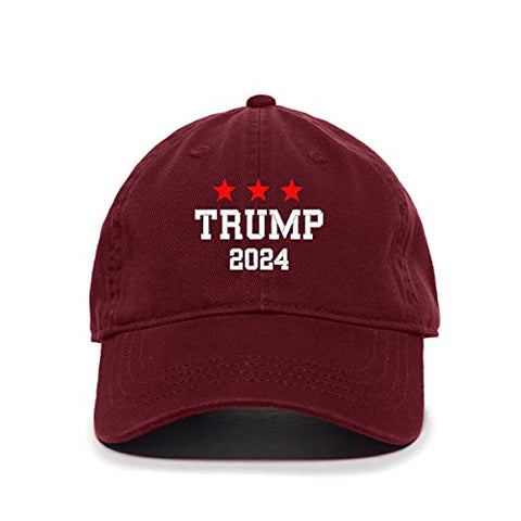 Trump 2024 Baseball Cap Embroidered Cotton Adjustable Dad Hat