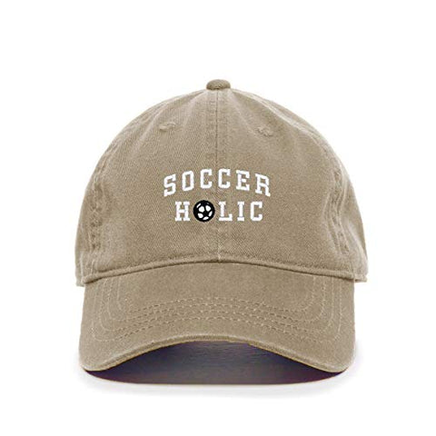 Soccer Holic Baseball Cap Embroidered Cotton Adjustable Dad Hat