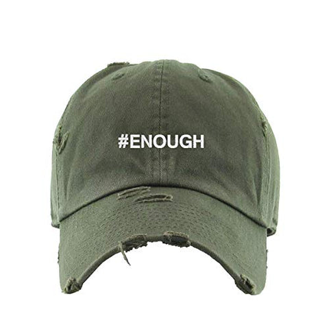 Enough BLM Vintage Baseball Cap Embroidered Cotton Adjustable Distressed Dad Hat