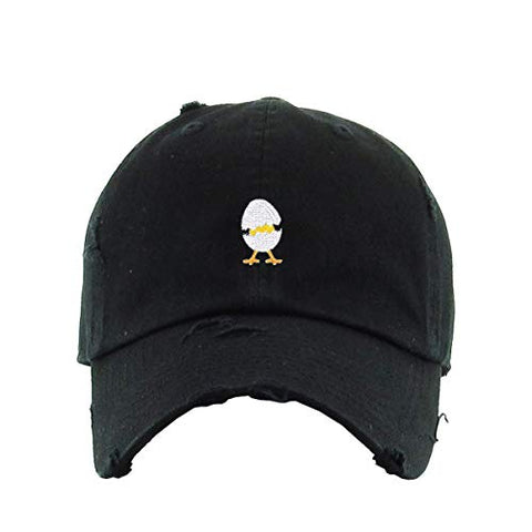 Chick Hatching Vintage Baseball Cap Embroidered Cotton Adjustable Distressed Dad Hat