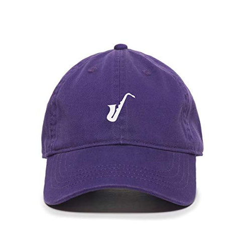 Saxophone Baseball Cap Embroidered Cotton Adjustable Dad Hat